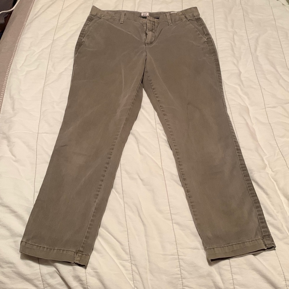 GAP girlfriend chino, navy green